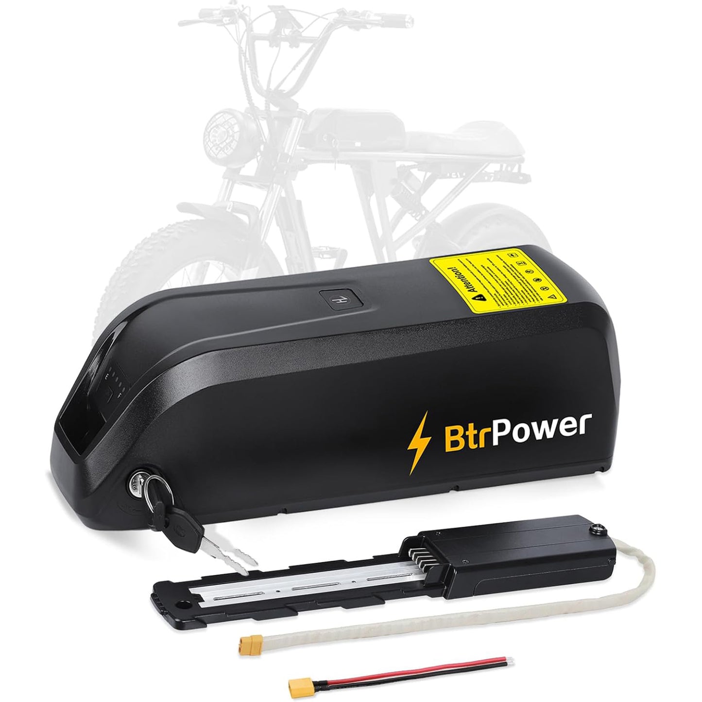 BtrPower 48V 20Ah Hailong Ebike Battery for Electric Bike Motor Lithium Battery 30A BMS