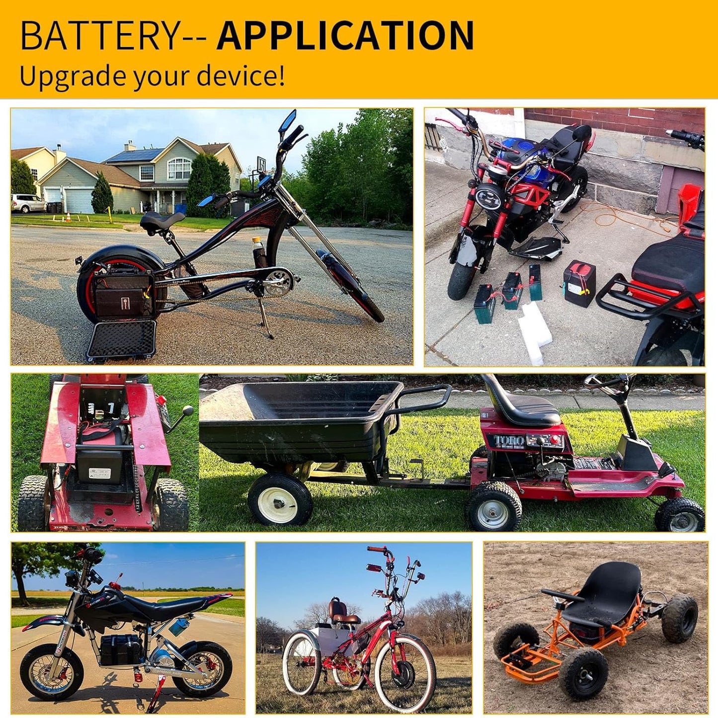 BtrPower Ebike Battery 48V 30AH LiFePO4 Battery Pack with 5A Charger, 50A BMS