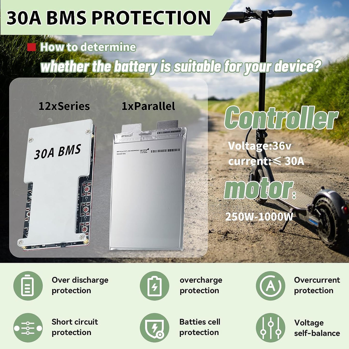 36v 20Ah Lifepo4 Battery Pack for 750W Ebike Electric Bike Scooter with Charger