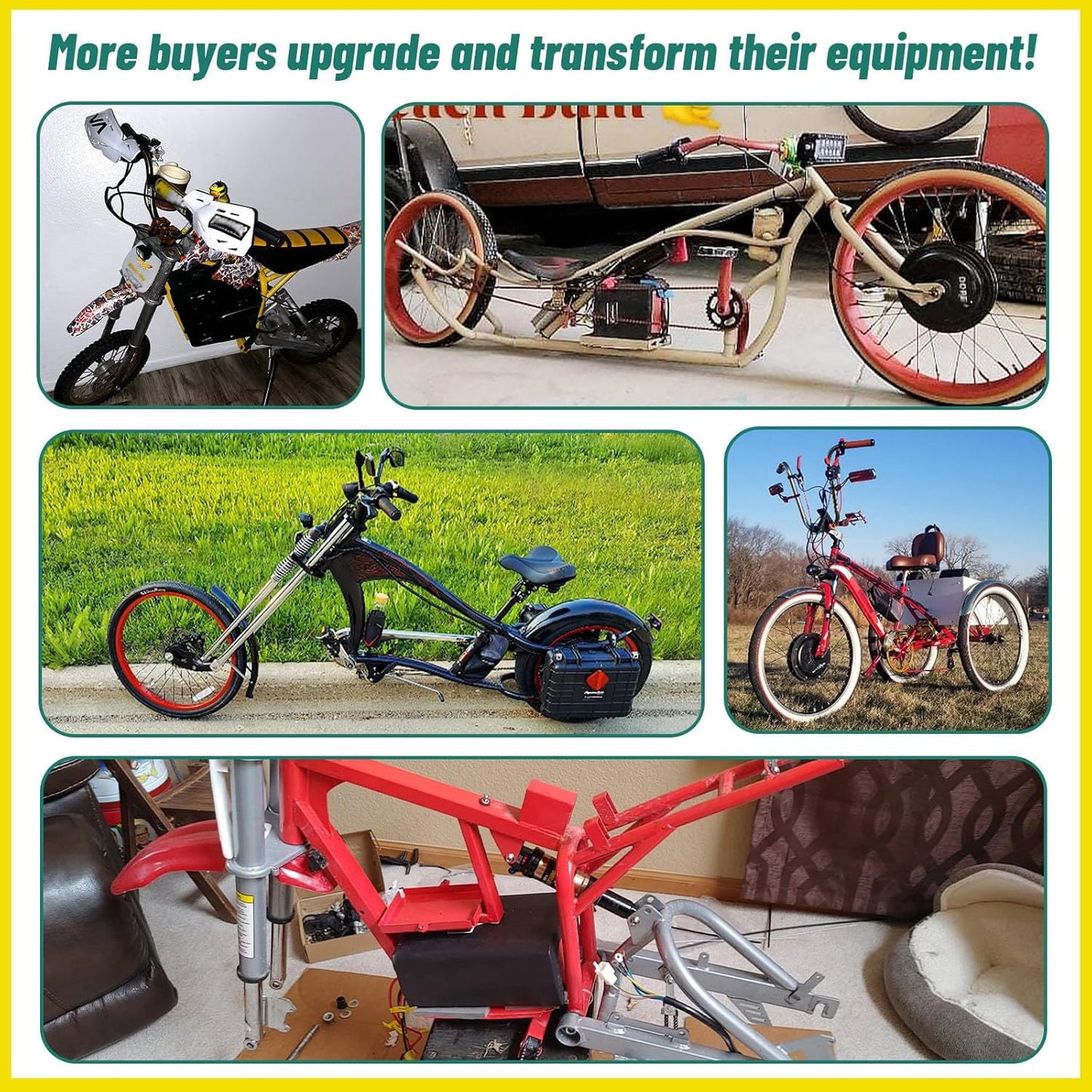 Ebike Battery 48V 20AH LiFePO4 Battery Pack with 3A Charger with 50A BMS