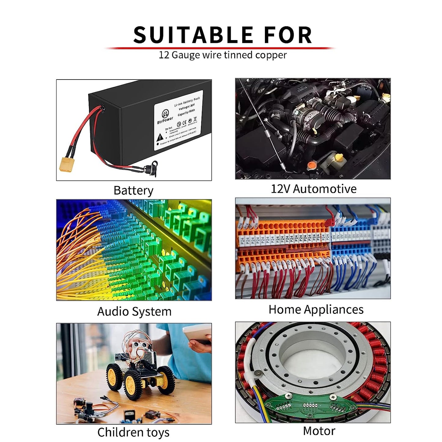 12 AWG Silikon Draht 12 Spurweite Draht 20 Fuß Flexibler Silikon Draht 12AWG Schwarz Gestrandet Kupfer Elektro draht