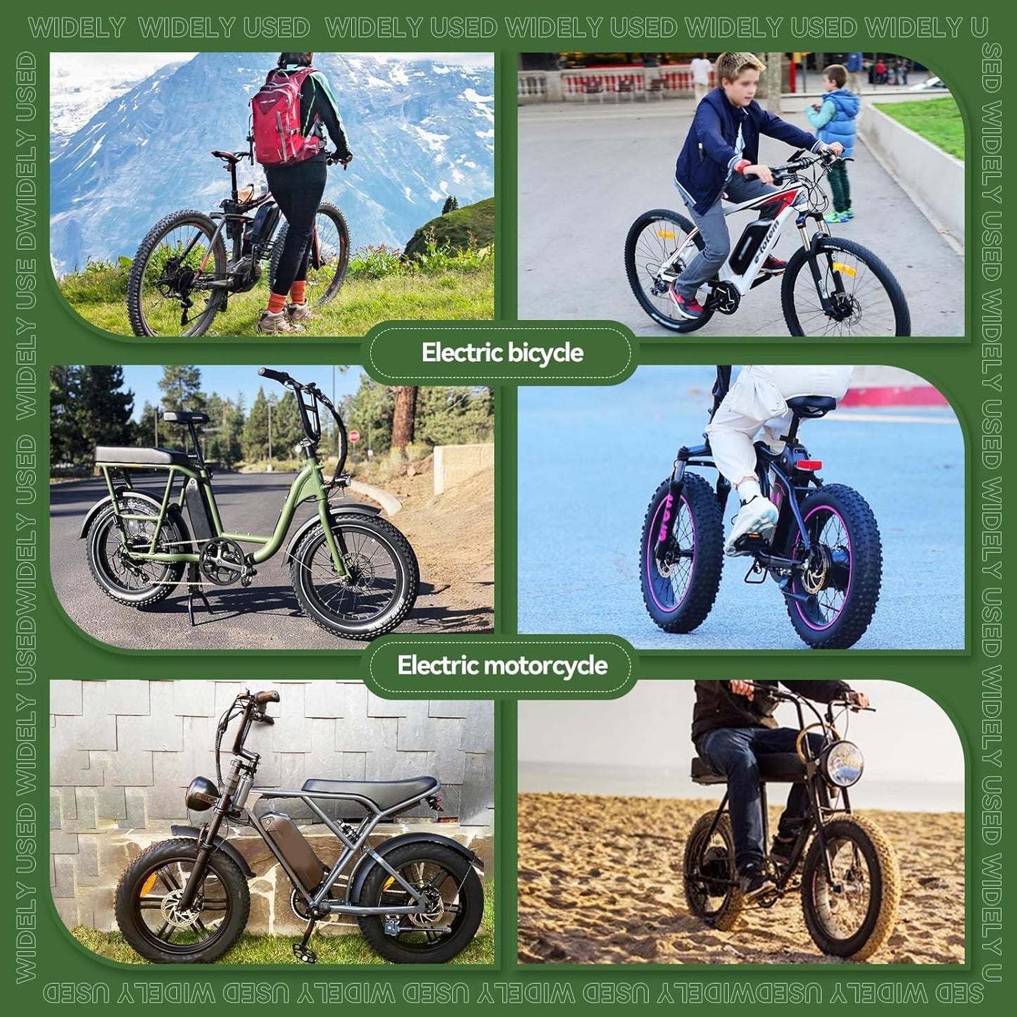 BtrPower 48V 10Ah Hailong Ebike Battery for Electric Bike Motor Lithium Battery 30A BMS