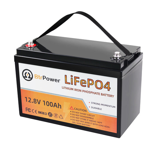 12V 100Ah LiFePO4 Lithium Iron Phosphate Battery For RV Marine Solar System 100A