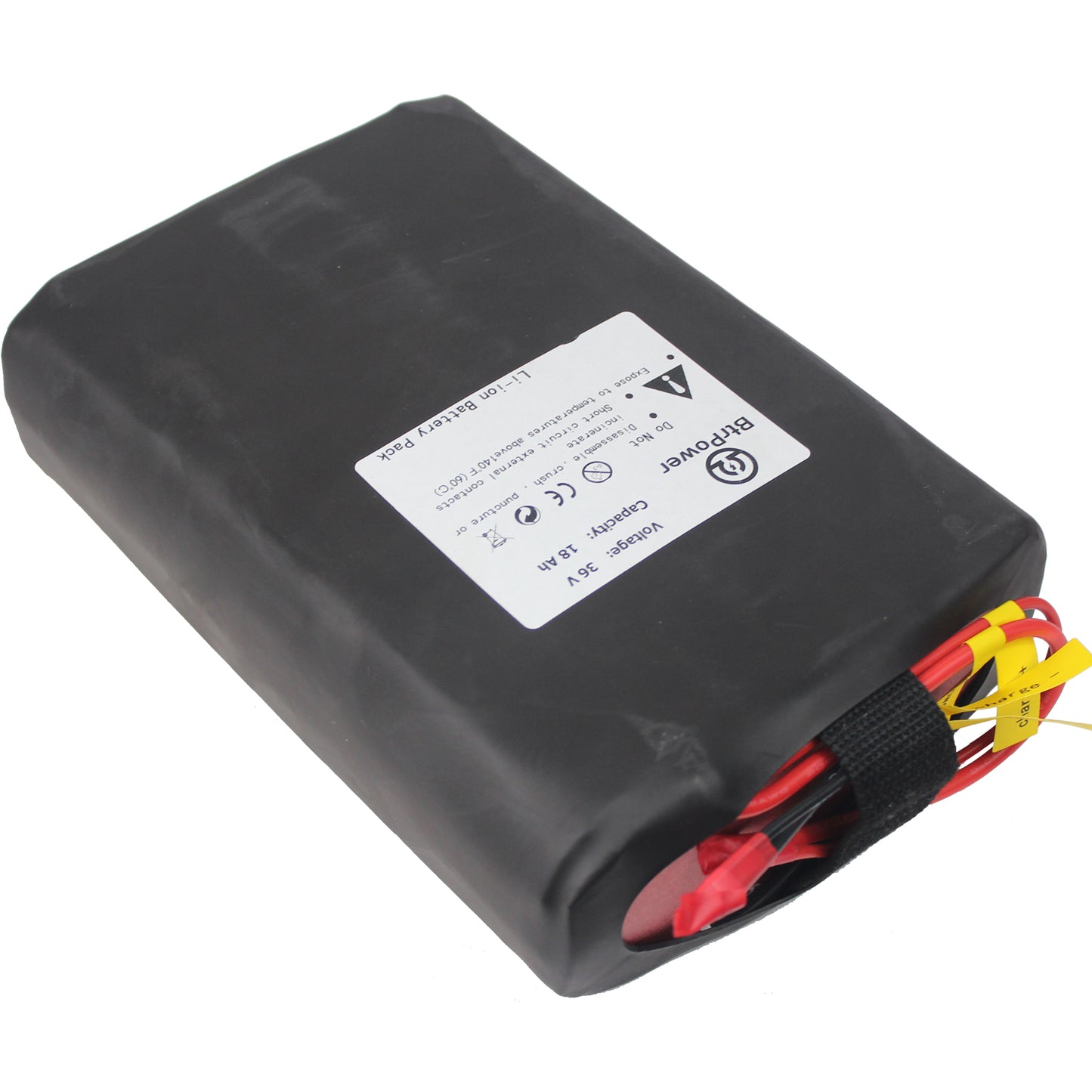 BtrPower Ebike Battery 36V 18AH Li-ion Battery Pack with 3A Charger, 30A BMS