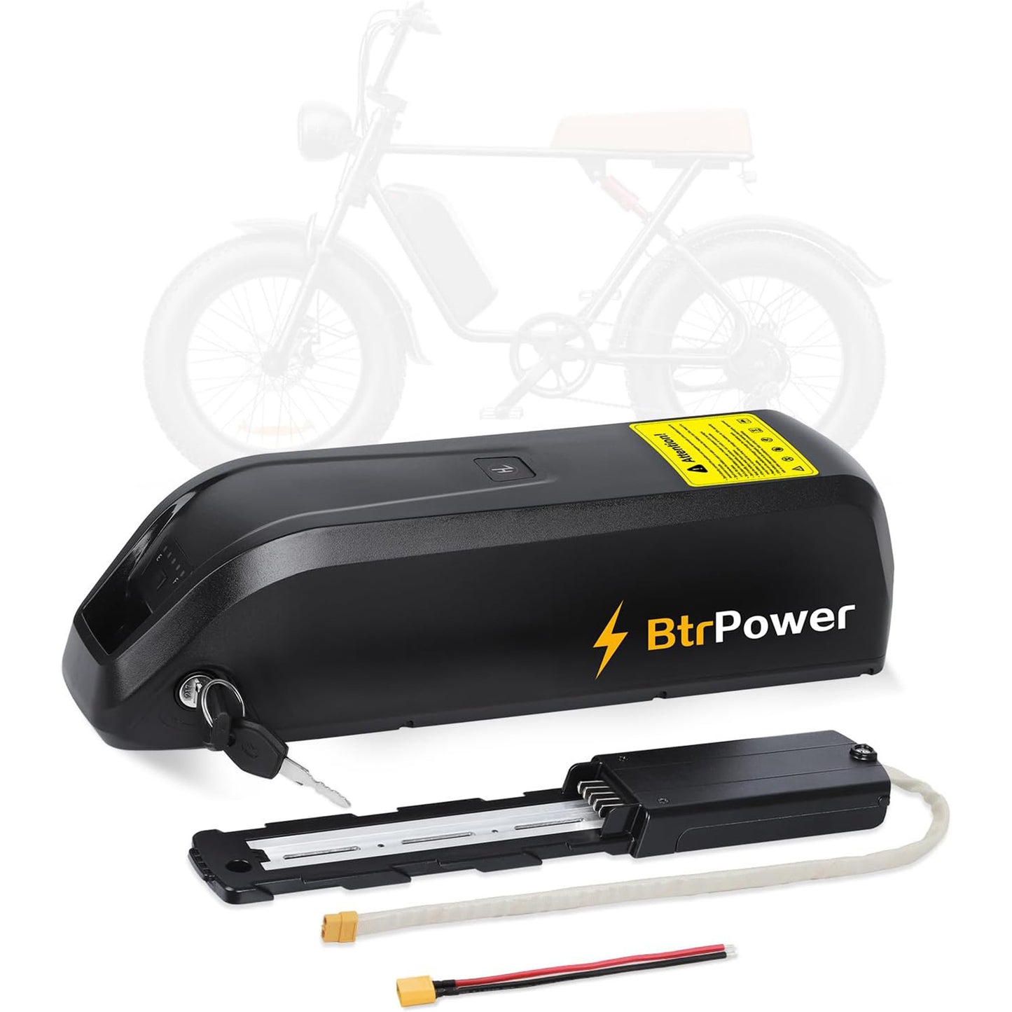 BtrPower 48V 10Ah Hailong Ebike Battery for Electric Bike Motor Lithium Battery 30A BMS