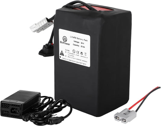 36V 25Ah Ebike Battery Pack Lithium LiFePO4 for Scooter Electric Bike 50A BMS