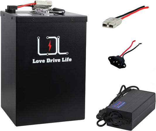 60V Ebike Battery 35Ah Lithium LiFePO4 30A BMS for 0-1800W Electric Bike Scooter