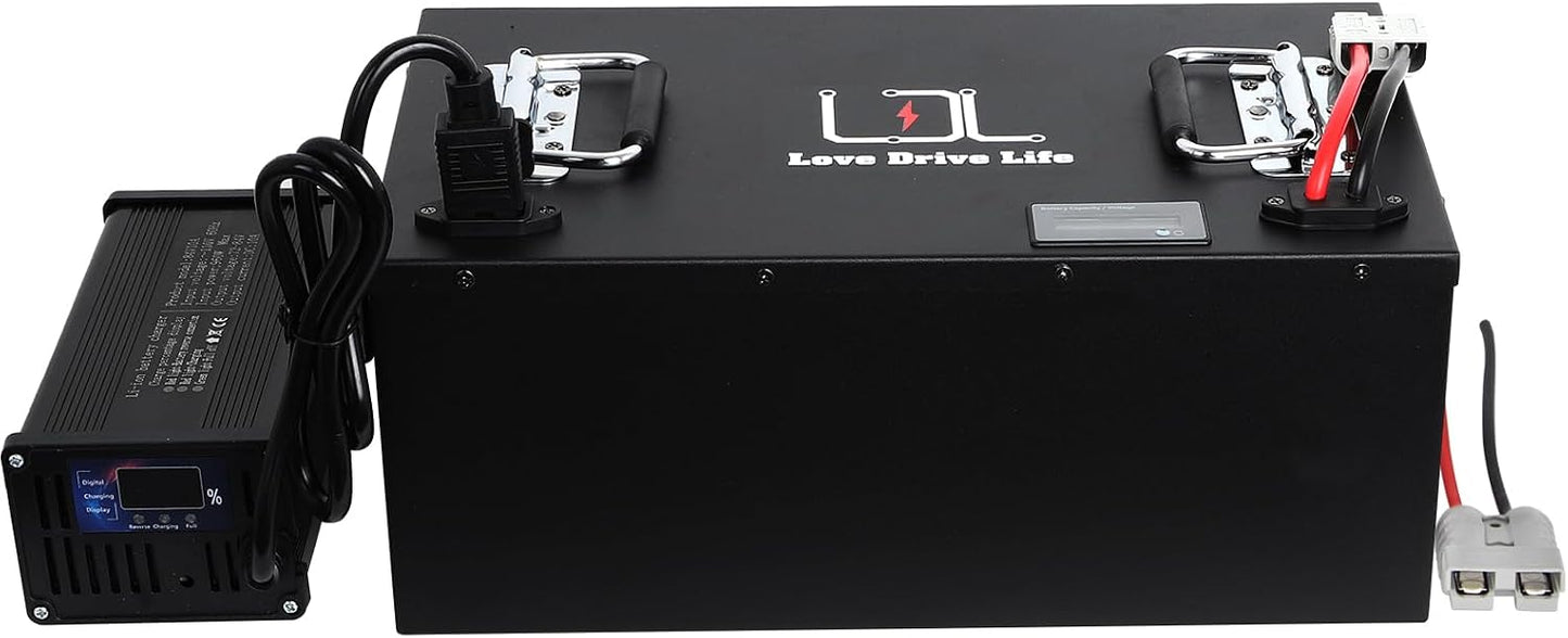 72v Ebike Battery 80Ah Lithium Li-ion 80A BMS for 0-5000W Electric Bike Scooter