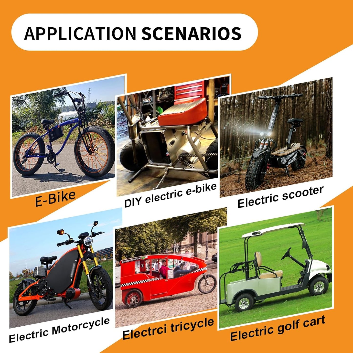 BtrPower Ebike Battery 48V 20AH LiFePO4 Battery Pack with 3A Charger,40A BMS