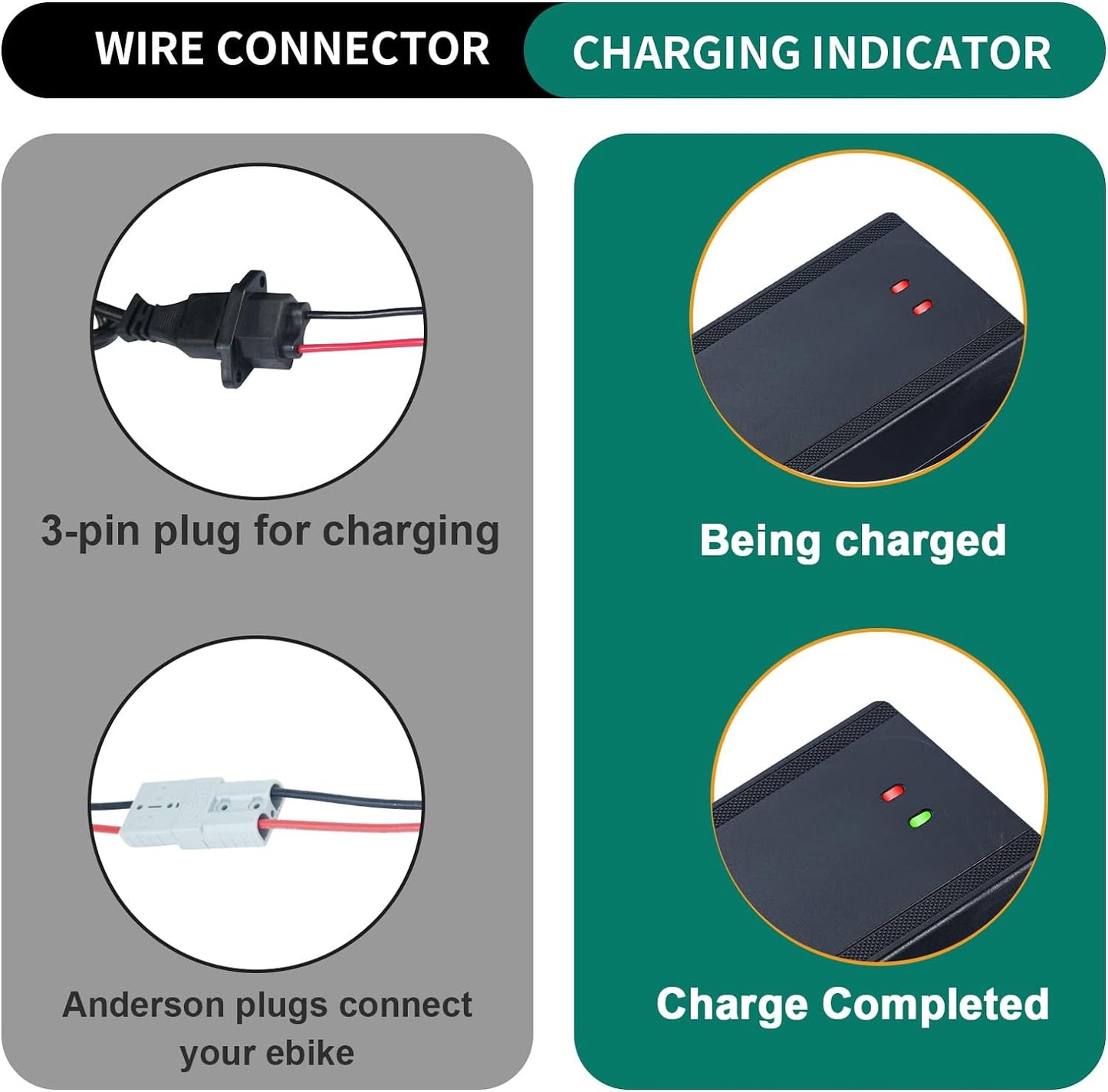 BtrPower Ebike Battery 72V 25AH LiFePO4 Battery Pack with 5A Charger 50A BMS
