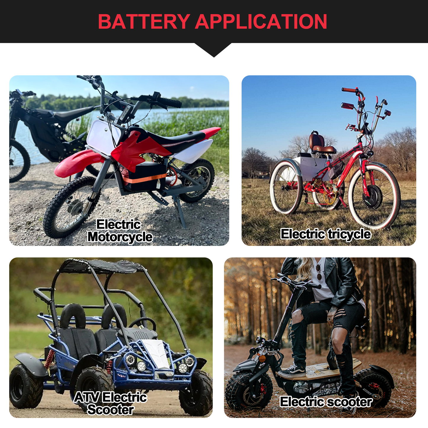 Ebike Battery 48V 40AH Li-ion Battery Pack Metal Case Battery with Battery Level Display 5A Charger, 50A BMS