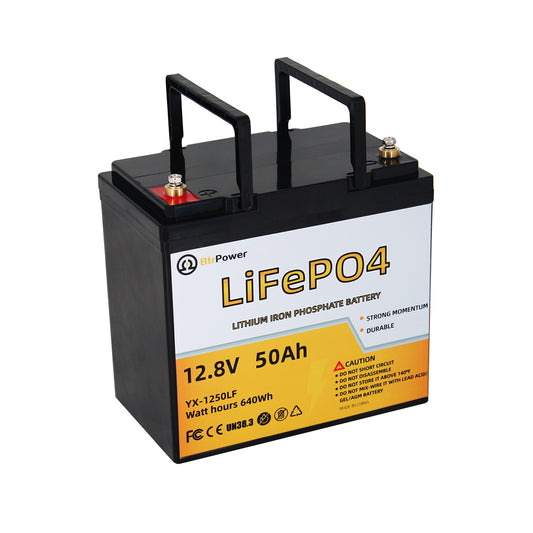 BtrPower 12V 50AH LiFePO4 Battery for RV,Solar System,Trolling motor
