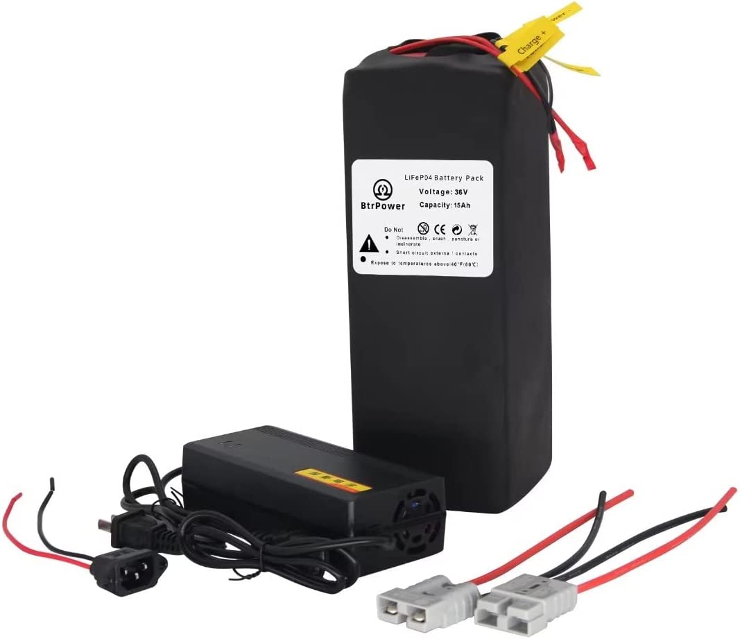 36v 15Ah Lifepo4 Battery Pack for 750W Ebike Electric Bike Scooter with Charger