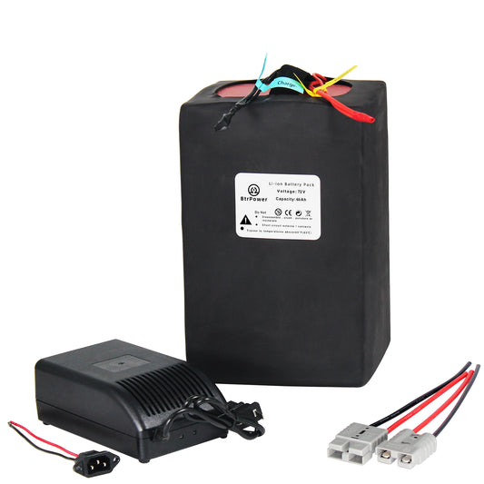 72V 60Ah Lithium Li-ion Battery Pack for 500W-5000W EBike Electric Scooter 80A BMS