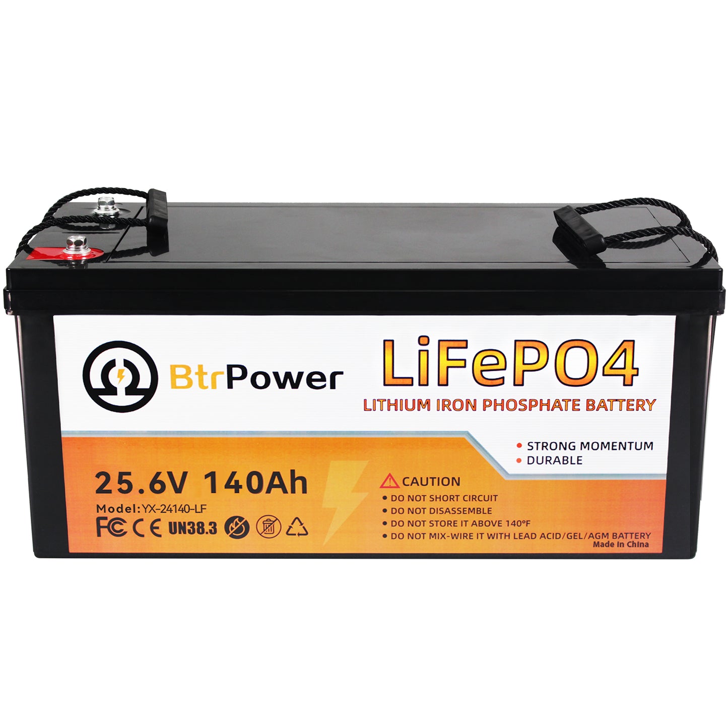 24V 140Ah Rechargeable lithium LiFePO4 battery for RV Deep Cycles Solar System