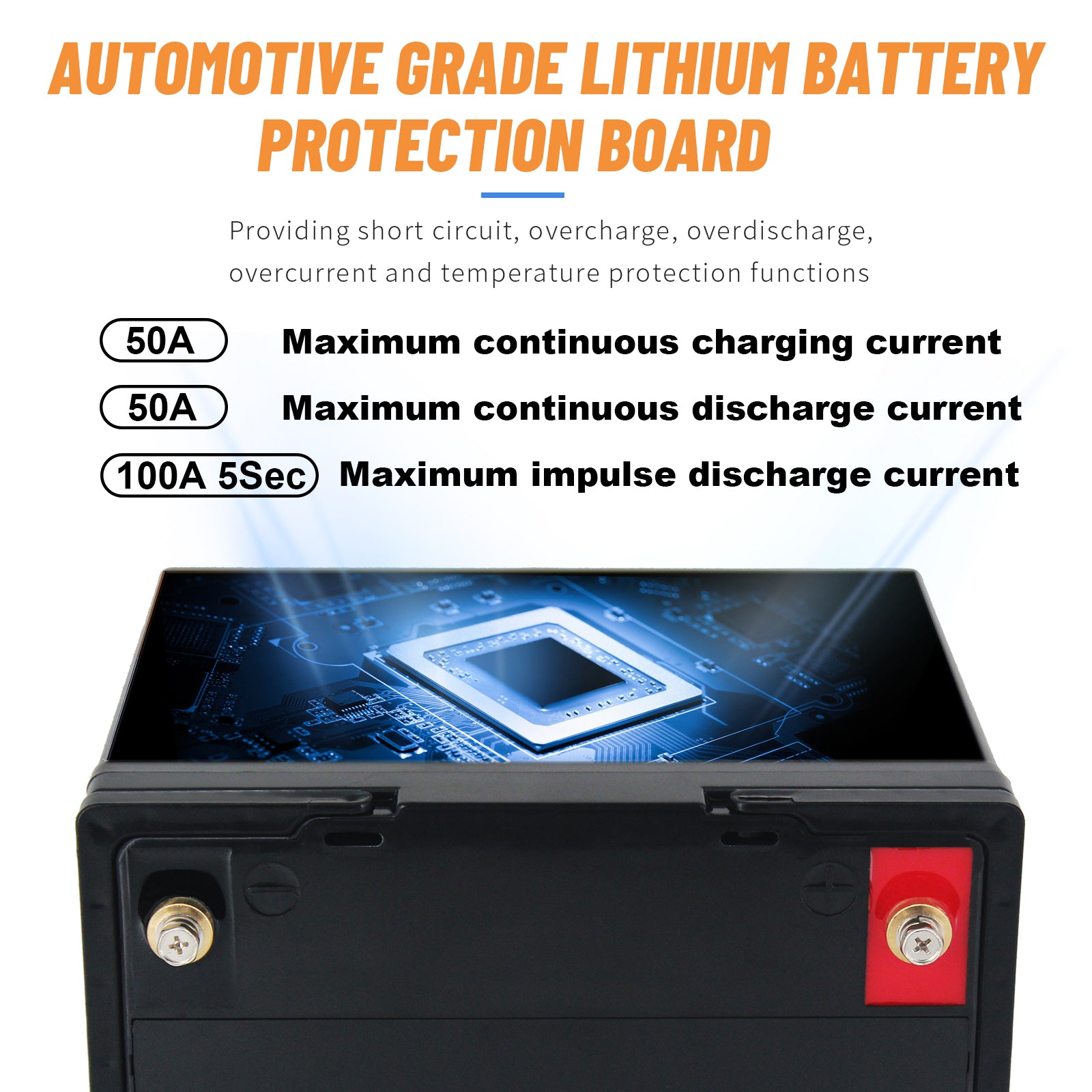 Batterie TECHPOWER Energy+12V 50Ah/420A TECHPOWER - Batterie TECHPOWER