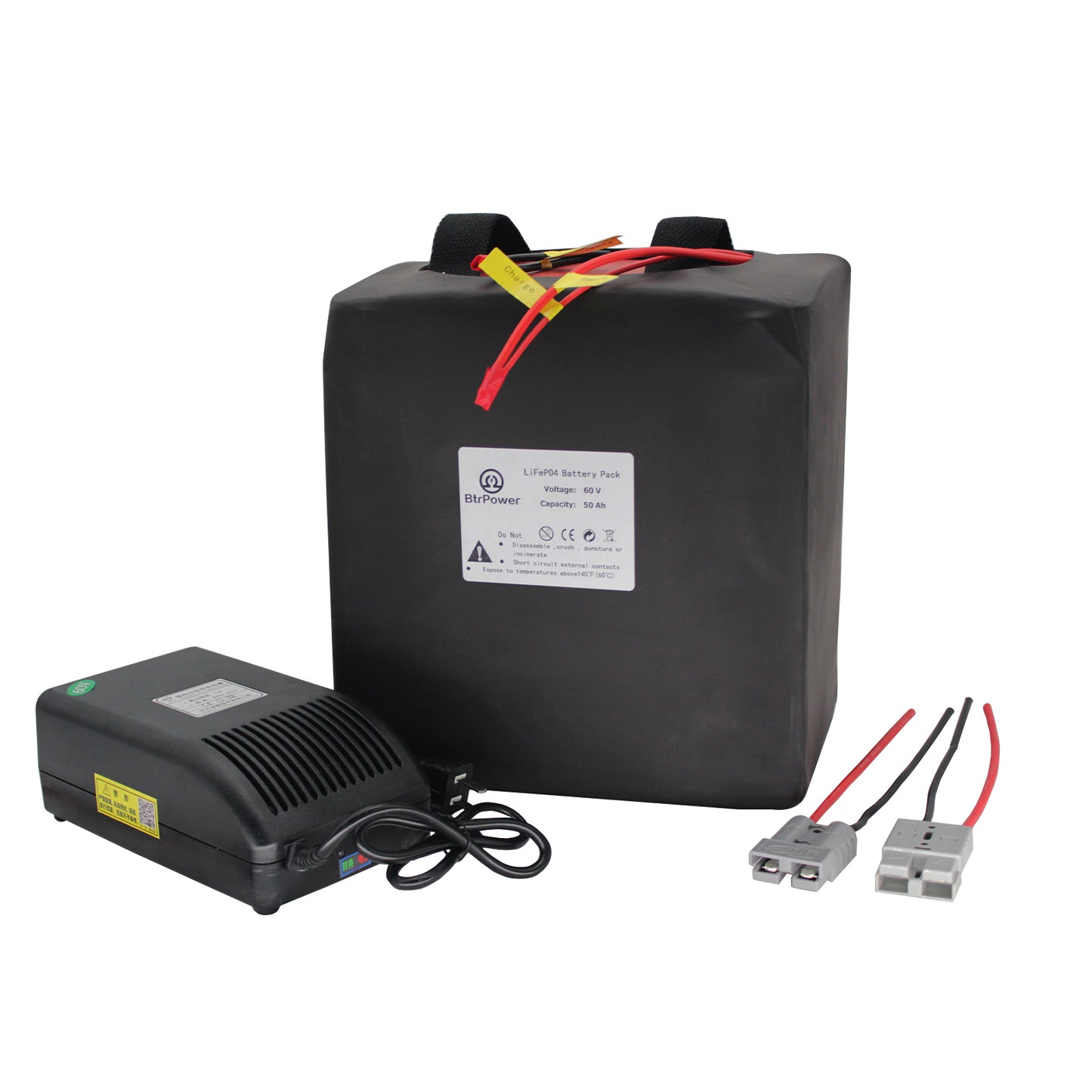 60V 50Ah Lifepo4 Battery Pack for Ebike Electric Scooter 3000W with 5A Charger