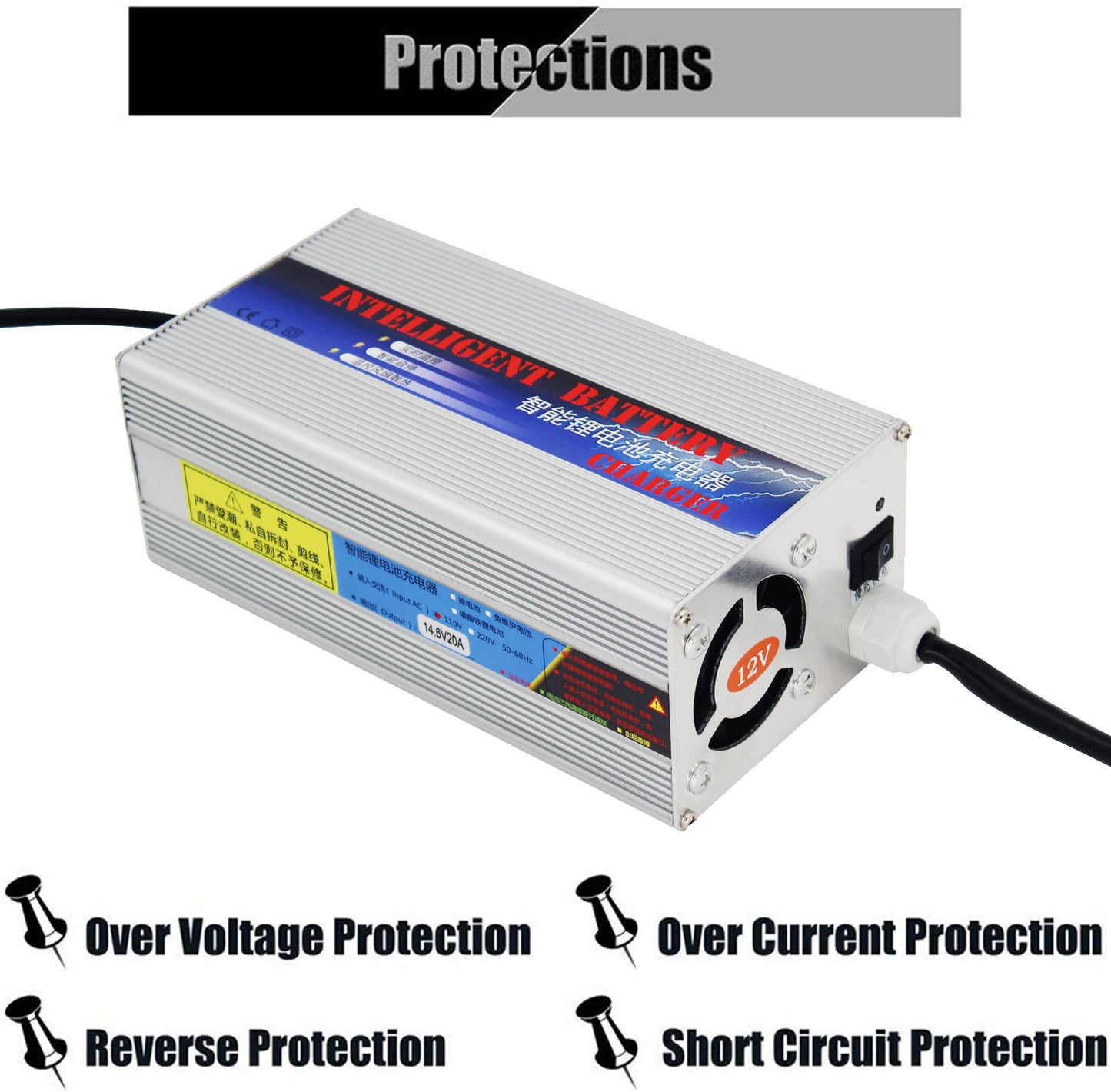 14.6V 20A Ladegerät für 12V LiFePO4 Akku