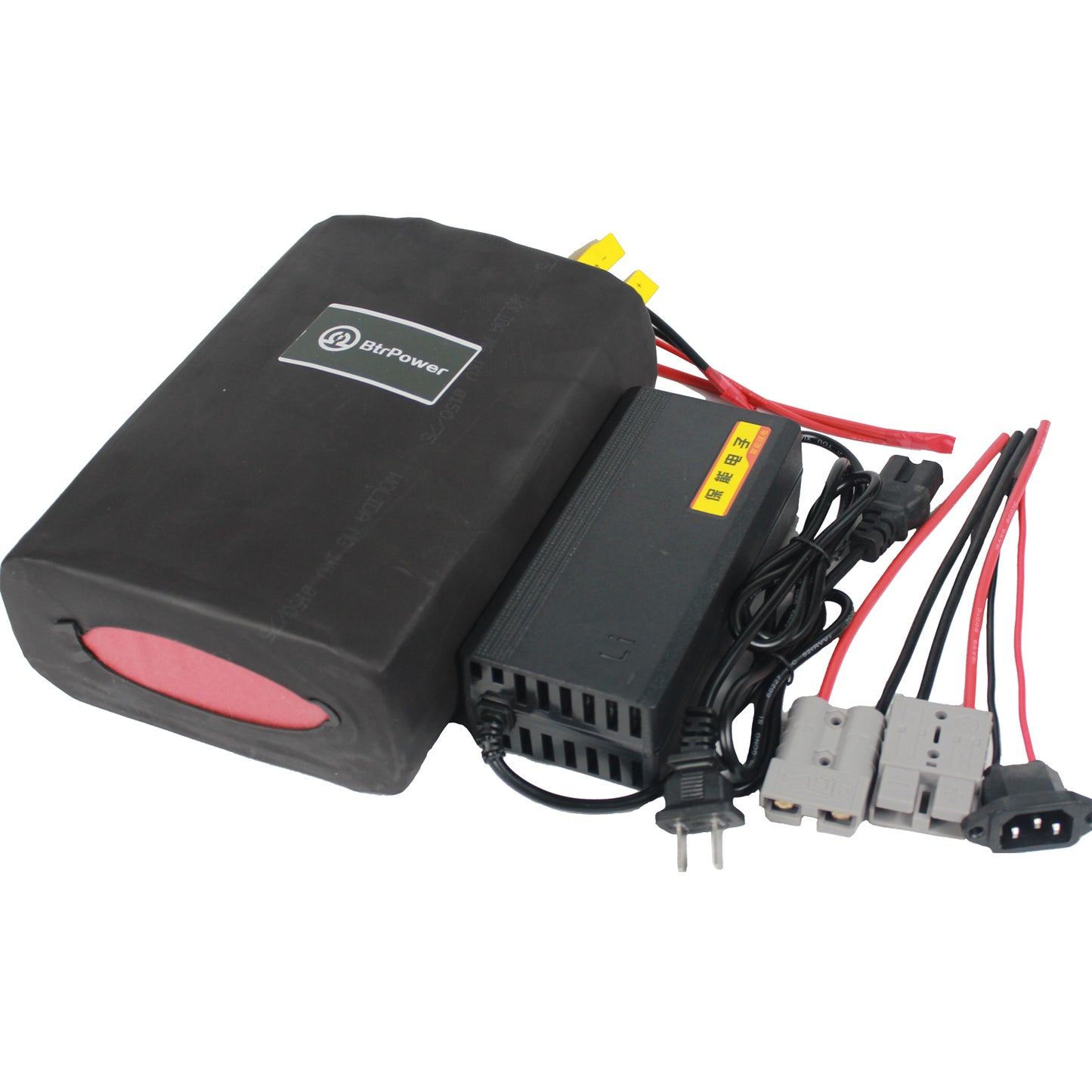 BtrPower Ebike Battery 36V 18AH Li-ion Battery Pack with 3A Charger, 30A BMS